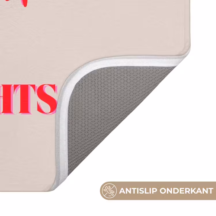 WC Mat - Cocktail - Kerst - Beige - Roze — 4