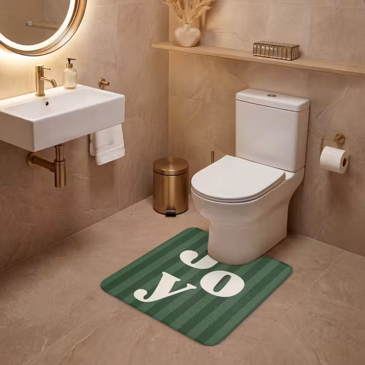 WC Mat - Joy - Kerst - Tekst - Groen — 3