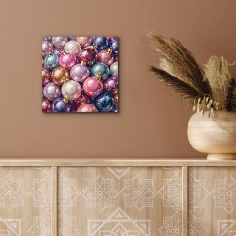 Aluminium schilderij - Kerstdecoratie - Kleurrijk - Feest — 5