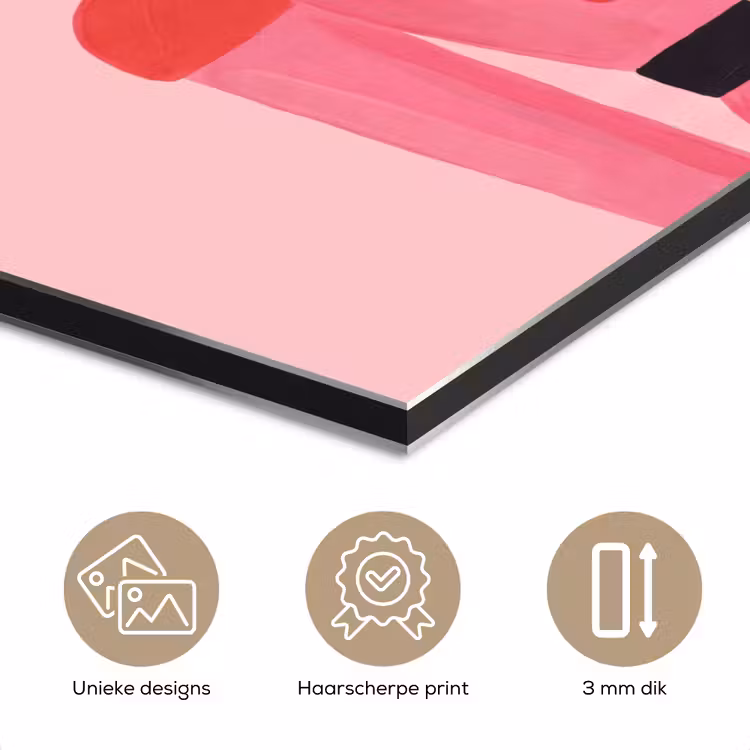 Aluminium schilderij - Notenkraker roze illustratie — 7