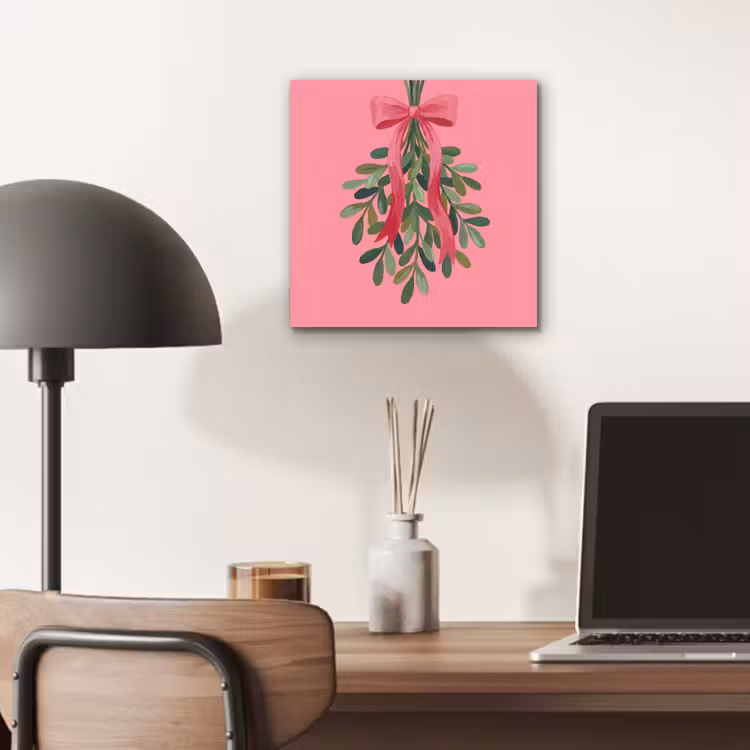 Aluminium schilderij - Plant - Lint - Roze — 6