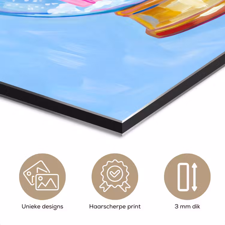 Aluminium schilderij - Sneeuwbol - Kerst - Cadeaus — 7