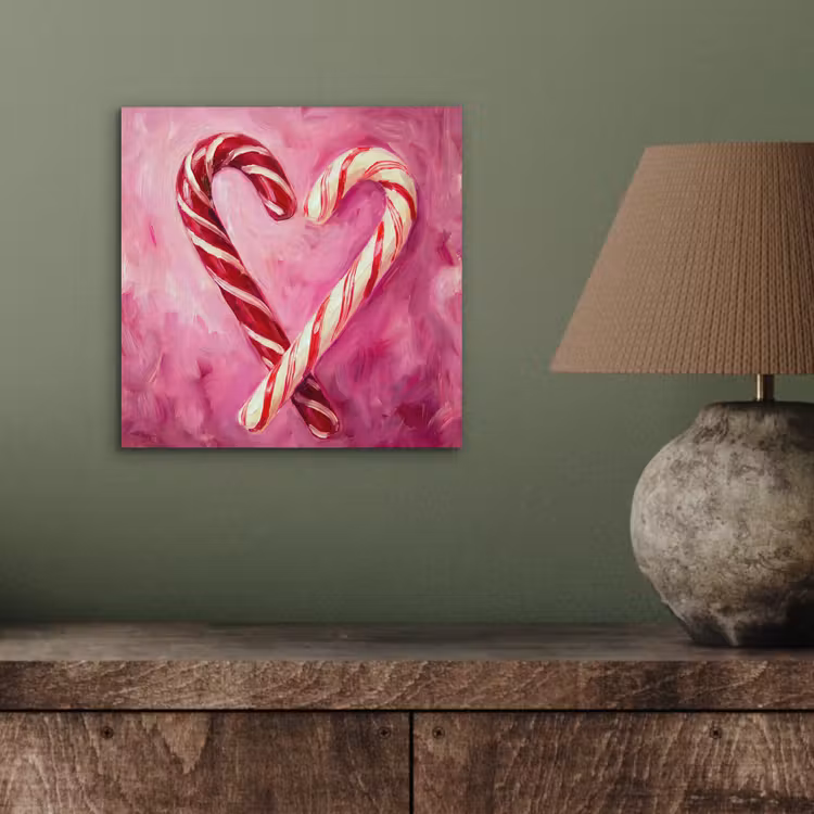 Aluminium schilderij - Snoep - Hart - Roze — 3