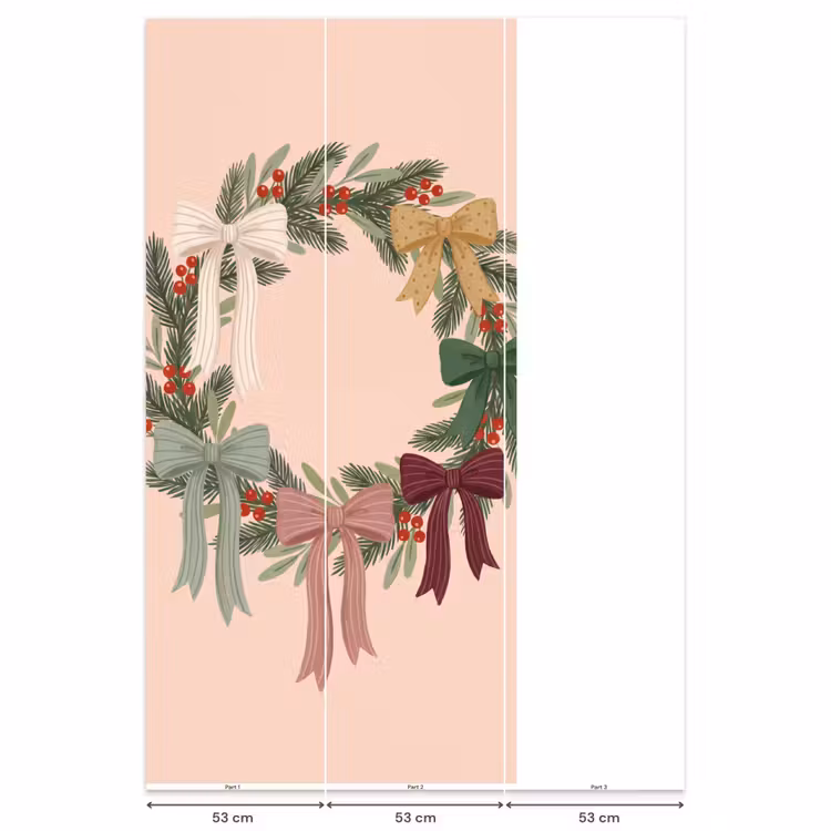 Behang - Kerstkrans - Strikken - Kerst — 6