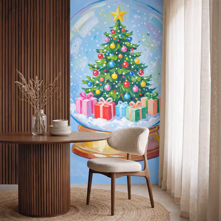 Behang - Sneeuwbol - Kerst - Cadeaus — 4