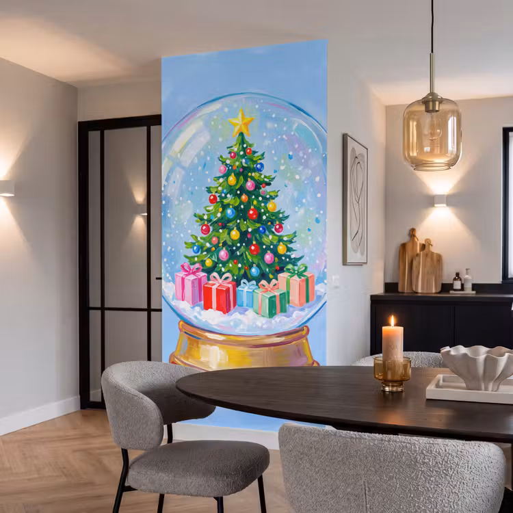 Behang - Sneeuwbol - Kerst - Cadeaus — 5