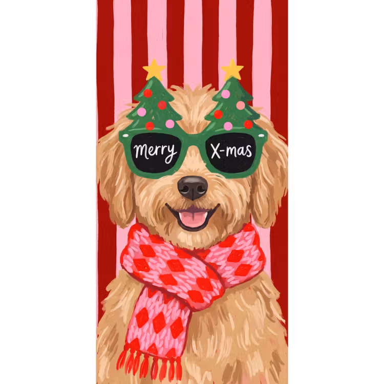 Behang - Hond - Kerst - Rood — 2