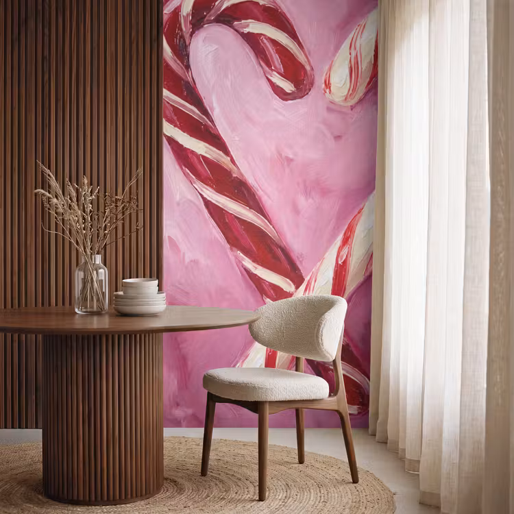 Behang - Snoep - Hart - Roze — 4