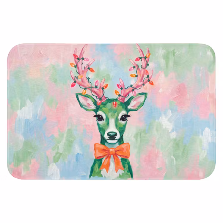 Badmat - Hert - Kerst - Dieren — 1