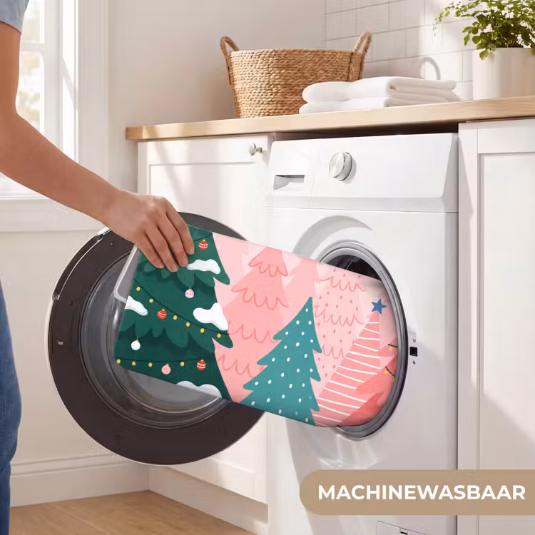 Badmat - Kerstbomen - Illustratie - Roze — 7