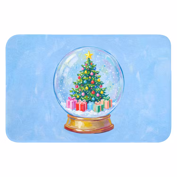 Badmat - Sneeuwbol - Kerst - Cadeaus — 1