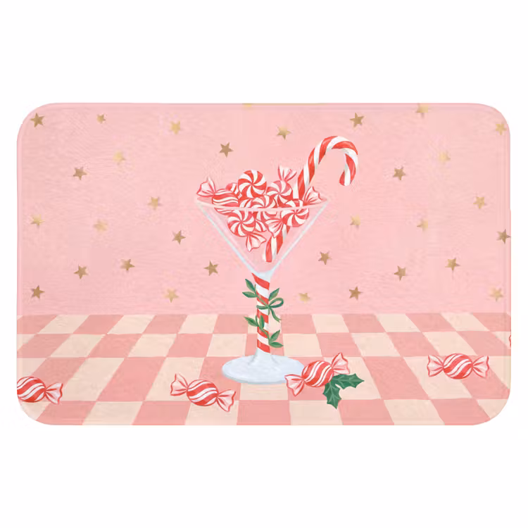 Badmat - Snoep - Glas - Roze — 1