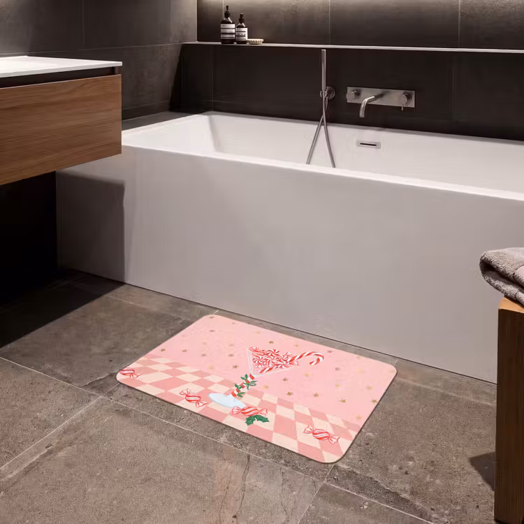 Badmat - Snoep - Glas - Roze — 4