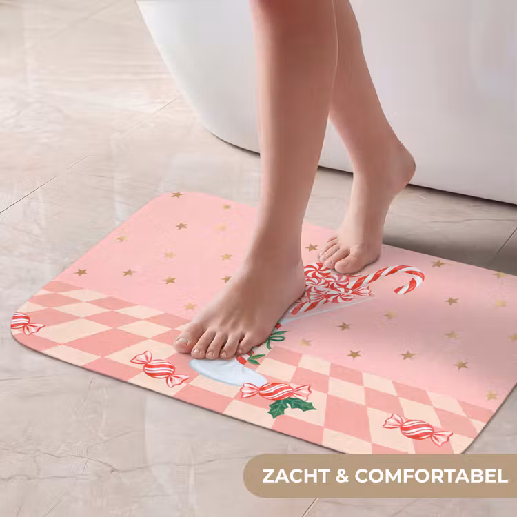 Badmat - Snoep - Glas - Roze — 5