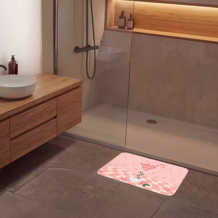 Badmat - Snoep - Glas - Roze — 6
