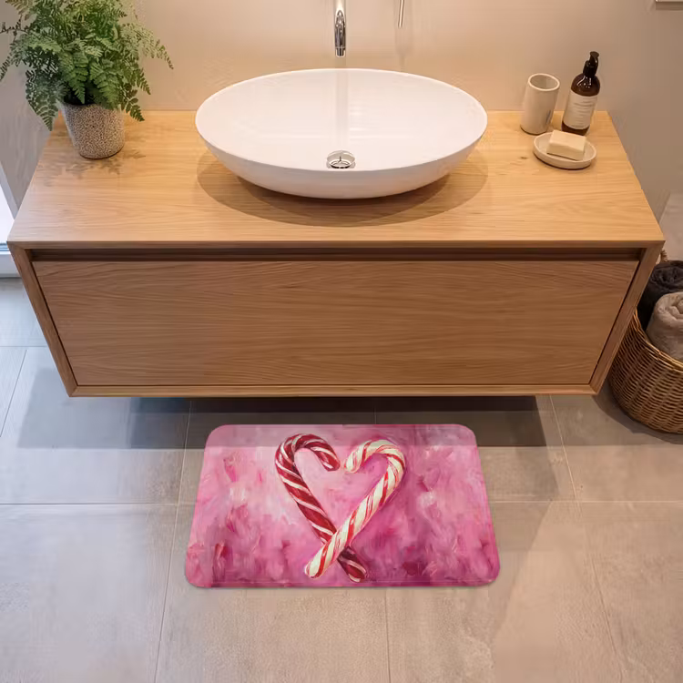 Badmat - Snoep - Hart - Roze — 2