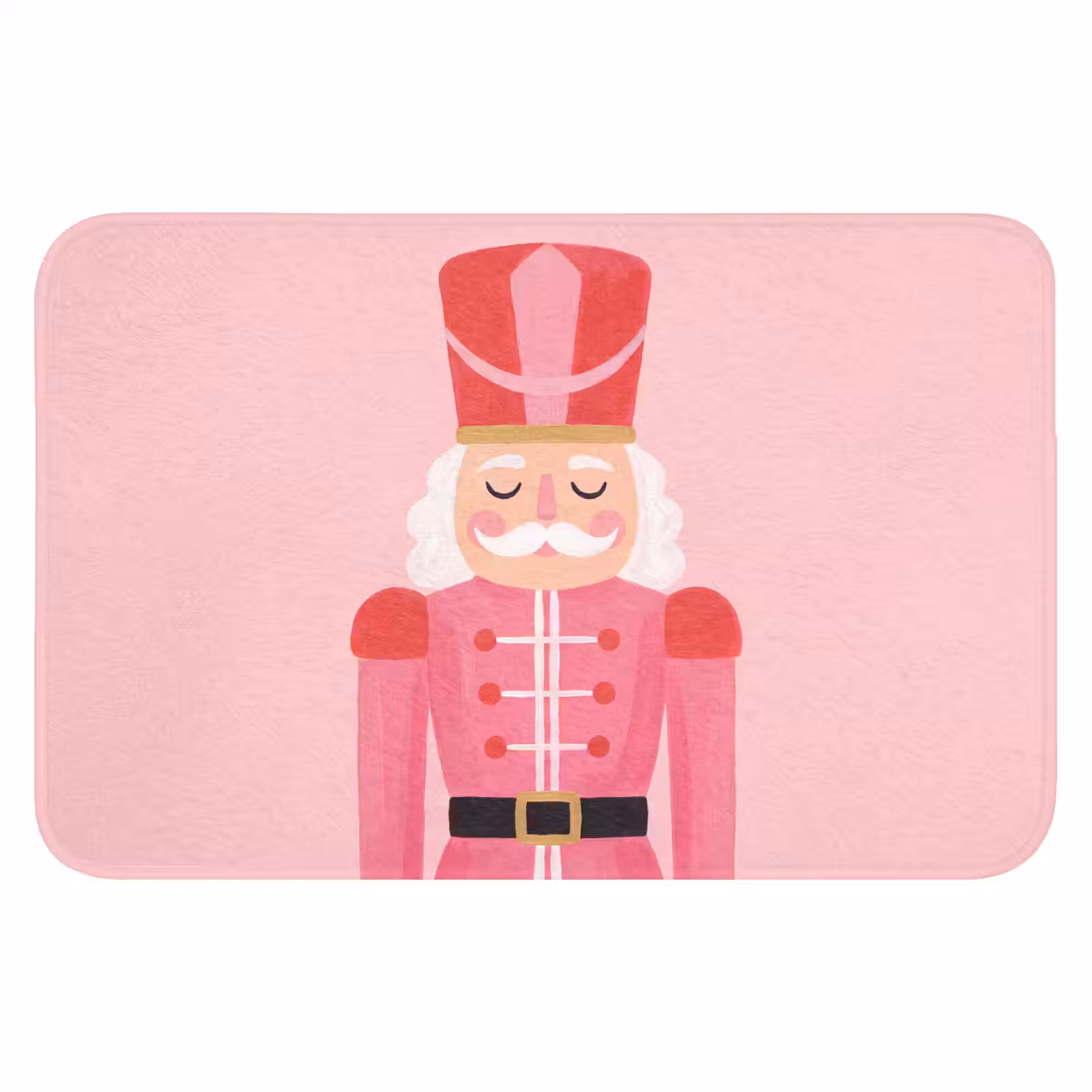 Badmat - Notenkraker roze illustratie — 1