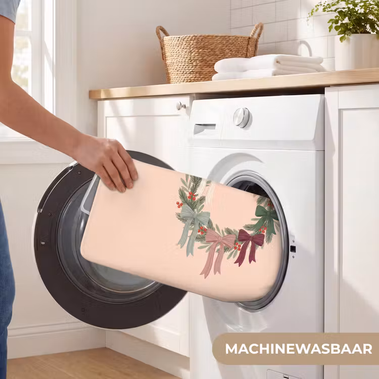 Badmat - Kerstkrans - Strikken - Kerst — 7