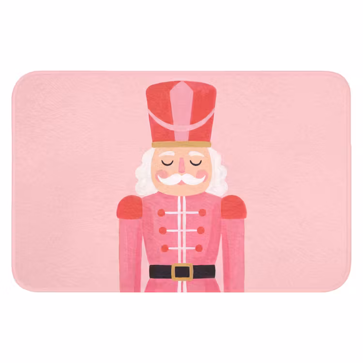 Badmat - Notenkraker roze illustratie — 1