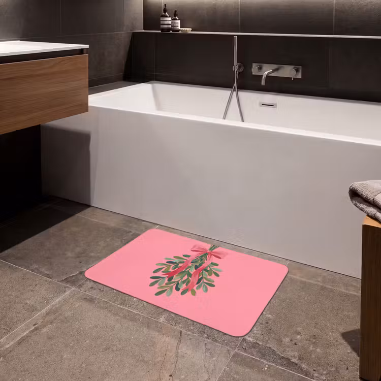 Badmat - Plant - Lint - Roze — 4