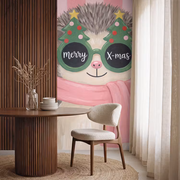 Behang - Egel - Kerst - Illustratie — 4