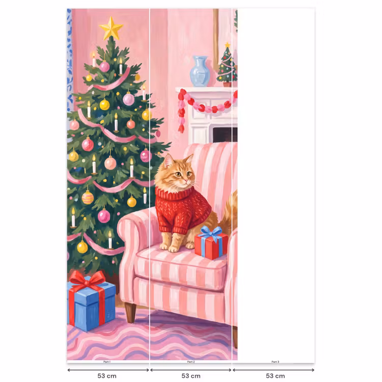 Behang - Kat - Kerst - Interieur — 6