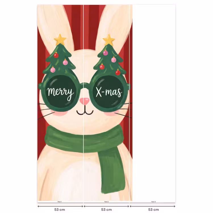 Behang - Konijn - Kerst - Dieren — 6