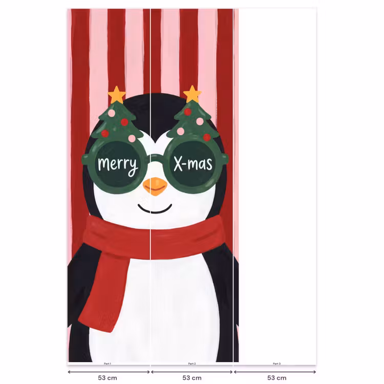Behang - Pinguïn - Kerst - Illustratie — 6
