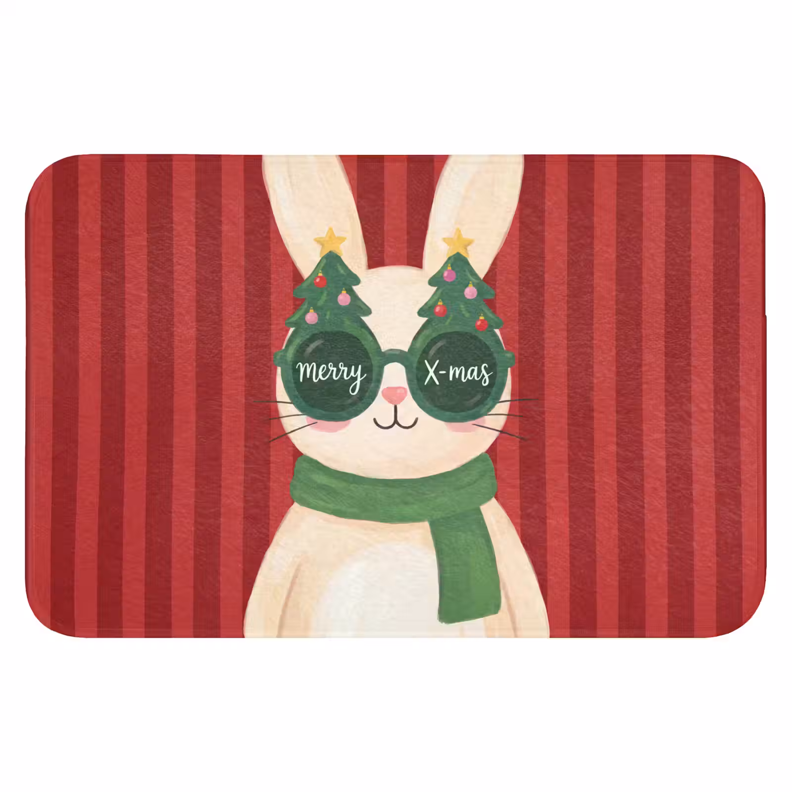 Badmat - Konijn - Kerst - Dieren — 1