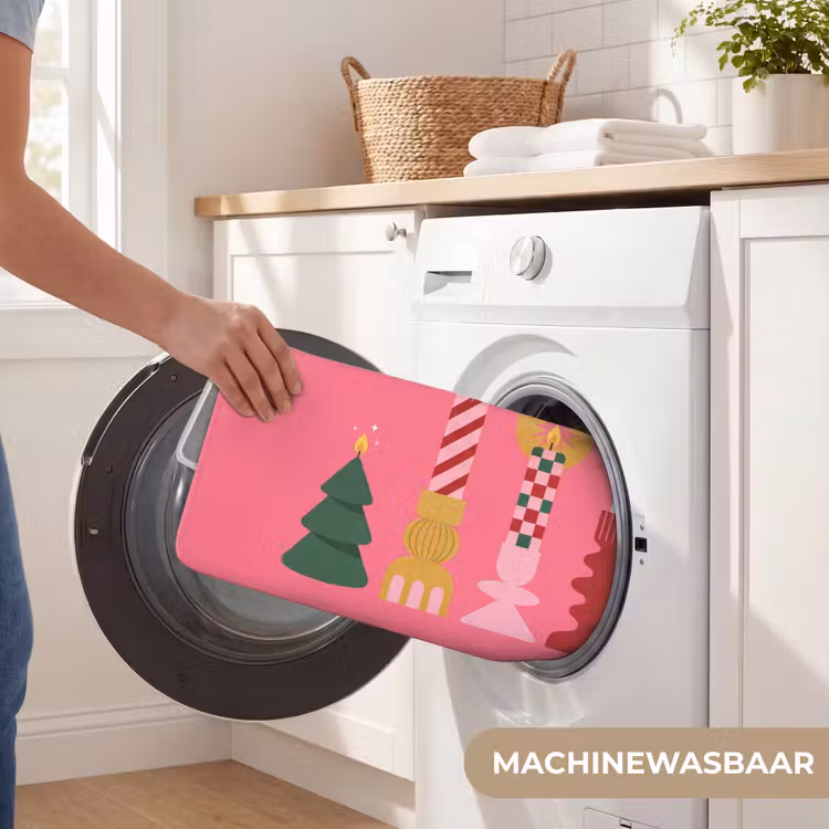 Badmat - Kaarsen - Feest - Roze — 7