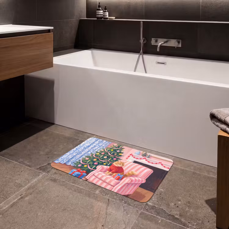 Badmat - Kat - Kerst - Interieur — 4