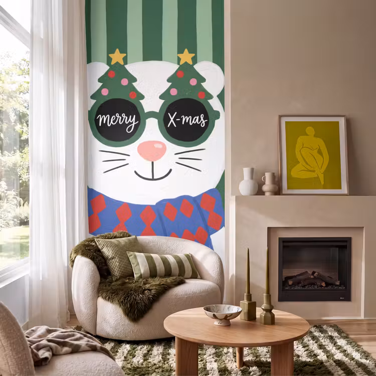 Behang - Dier - Winter - Cartoon — 1
