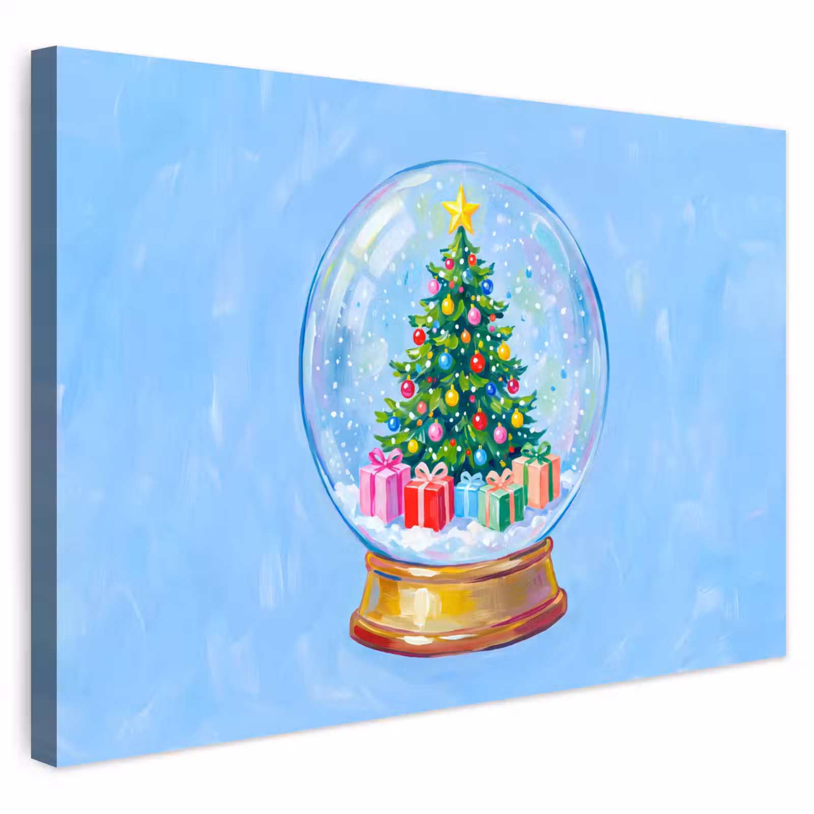 Buiten canvas - Sneeuwbol - Kerst - Cadeaus — 1