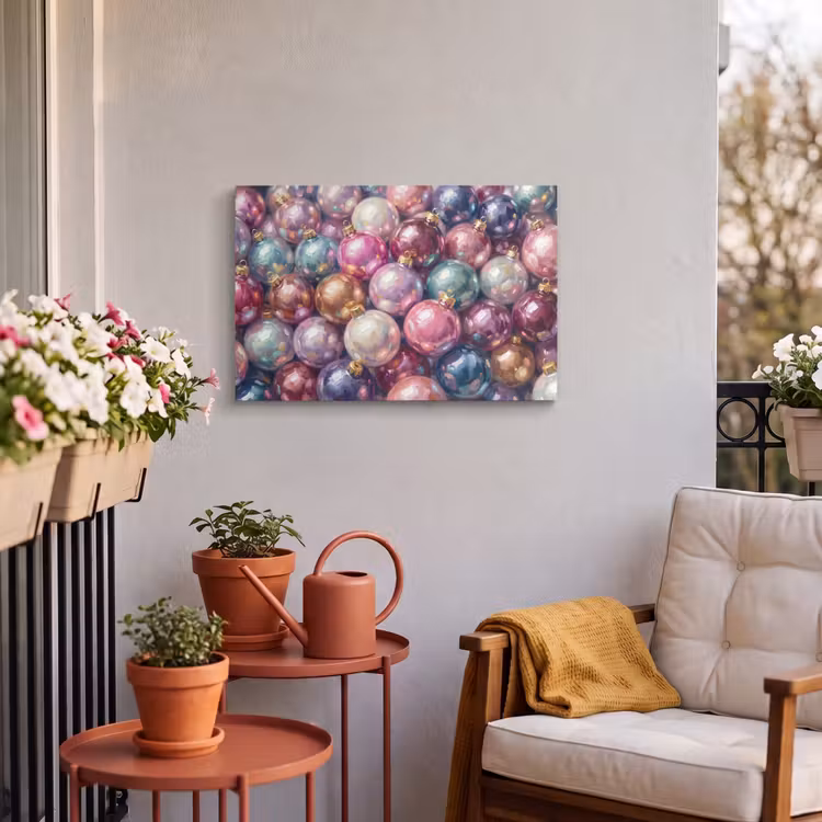 Buiten canvas - Kerstdecoratie - Kleurrijk - Feest — 3