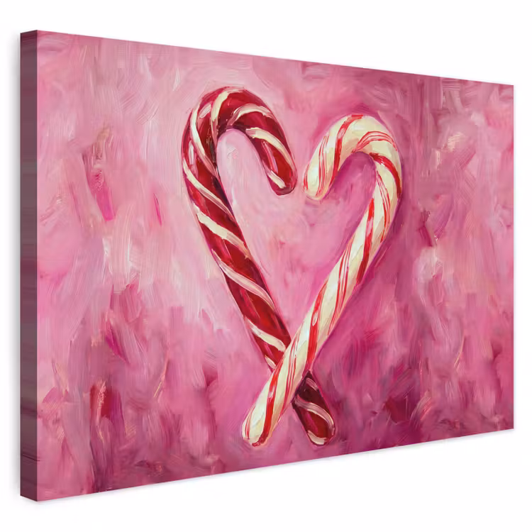 Buiten canvas - Snoep - Hart - Roze — 1