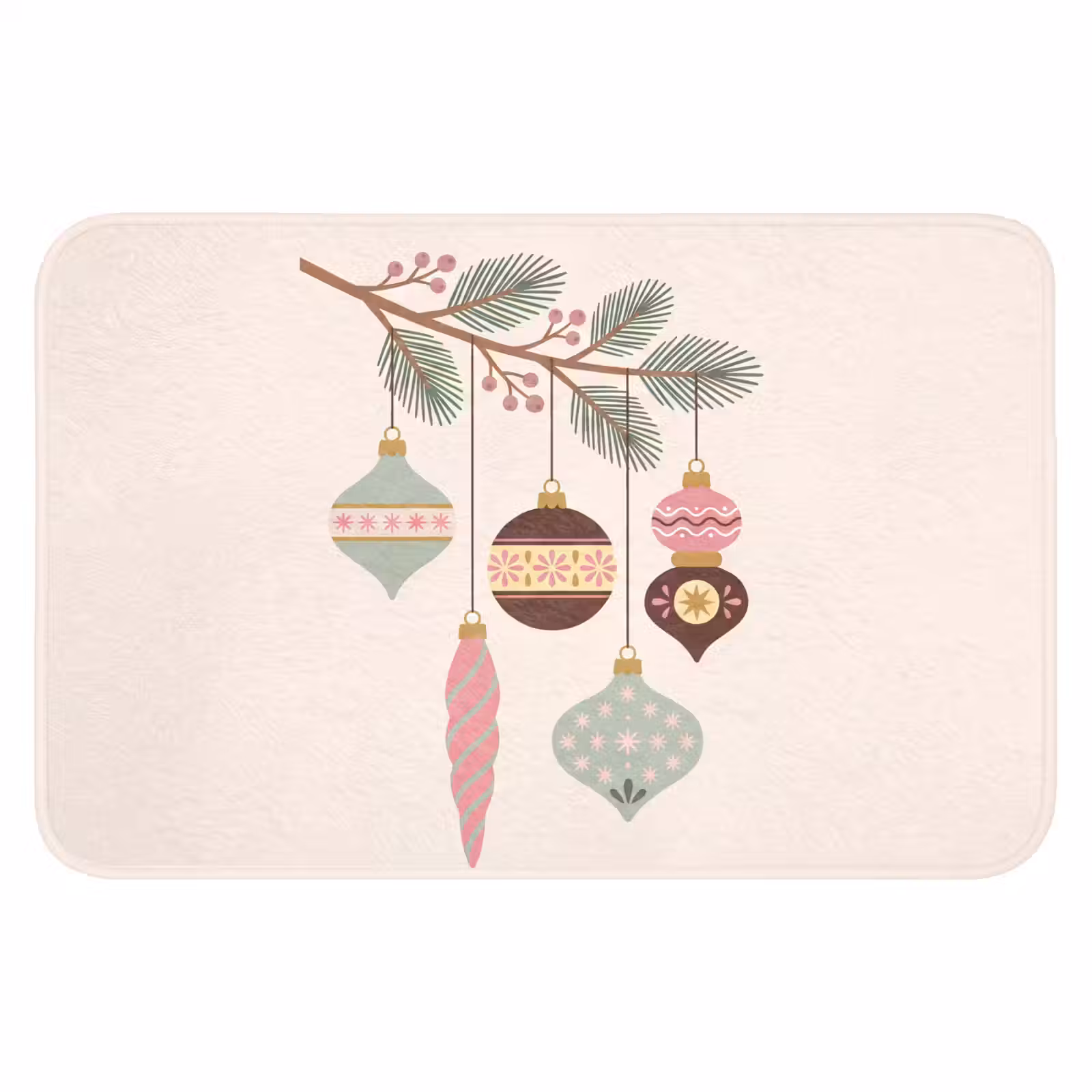 Badmat - Kerst - Ornamenten - Tak — 1