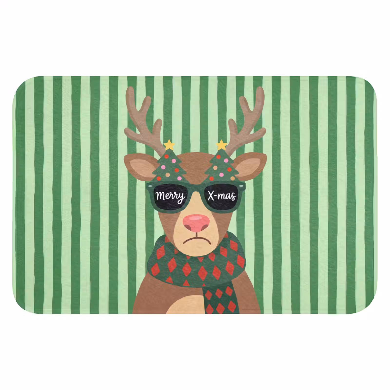 Badmat - Rendier - Kerst - Illustratie — 1