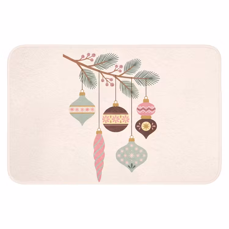 Badmat - Kerst - Ornamenten - Tak — 1
