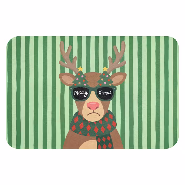 Badmat - Rendier - Kerst - Illustratie — 1