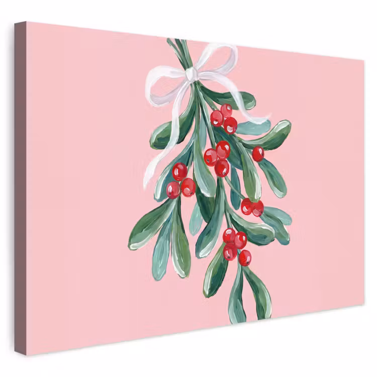 Buiten canvas - Plant - Kerst - Roze — 1