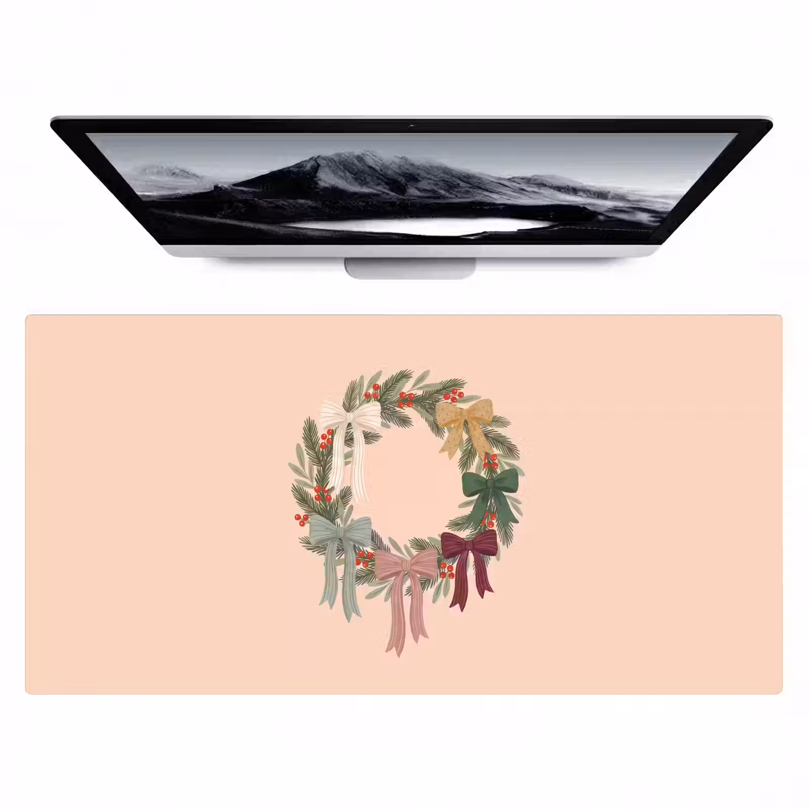 Bureau onderlegger - Kerstkrans - Strikken - Kerst — 1