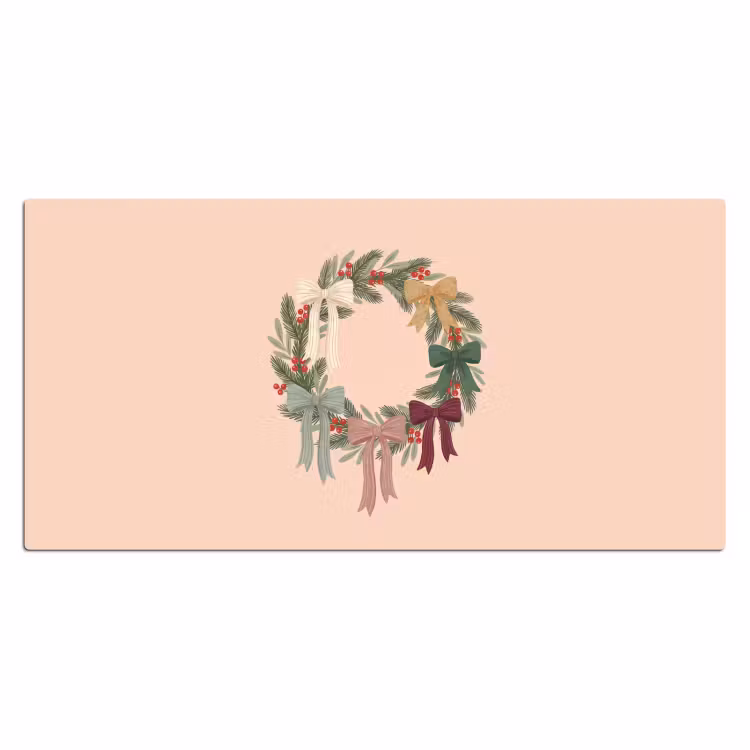 Bureau onderlegger - Kerstkrans - Strikken - Kerst — 2