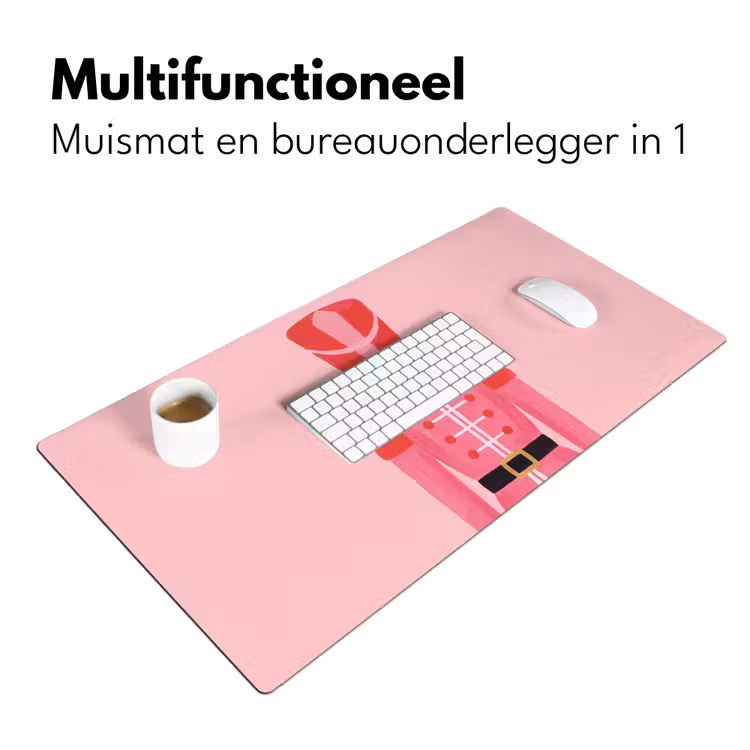 Bureau onderlegger - Notenkraker roze illustratie — 7