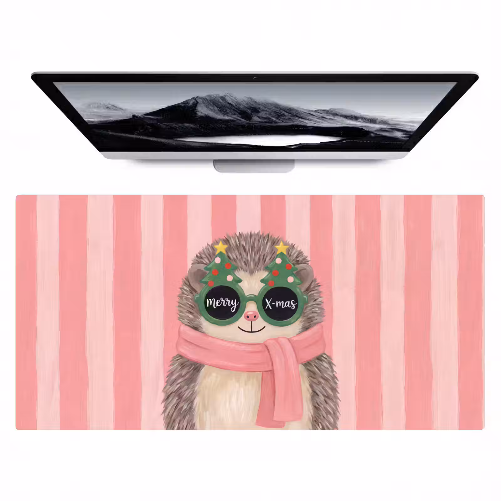 Bureau onderlegger - Egel - Kerst - Illustratie — 1