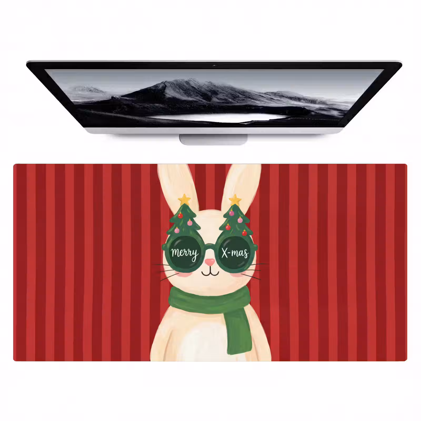 Bureau onderlegger - Konijn - Kerst - Dieren — 1