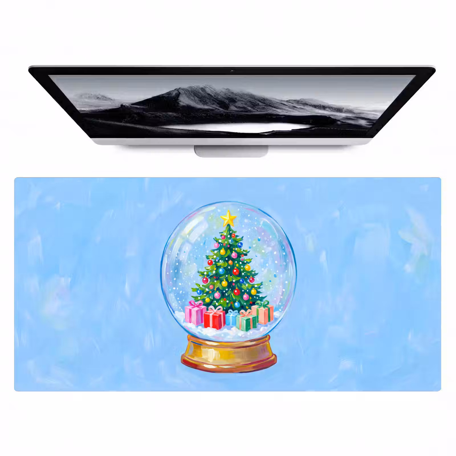 Bureau onderlegger - Sneeuwbol - Kerst - Cadeaus — 1