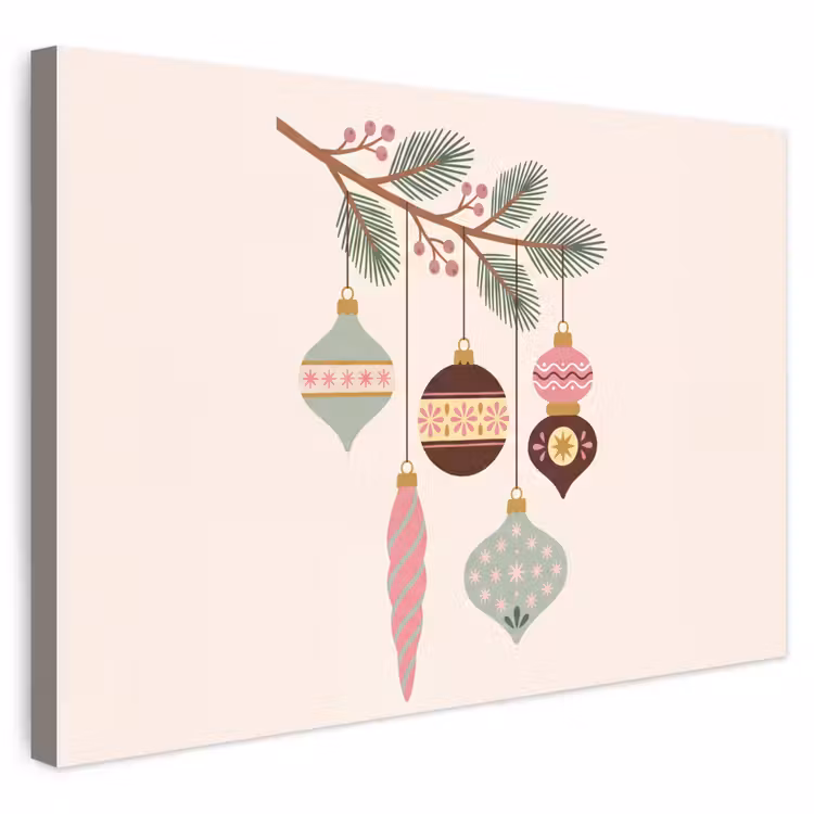 Buiten canvas - Kerst - Ornamenten - Tak — 1