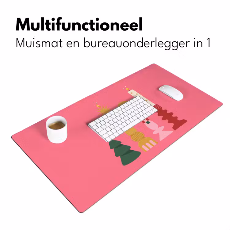 Bureau onderlegger - Kaarsen - Feest - Roze — 7
