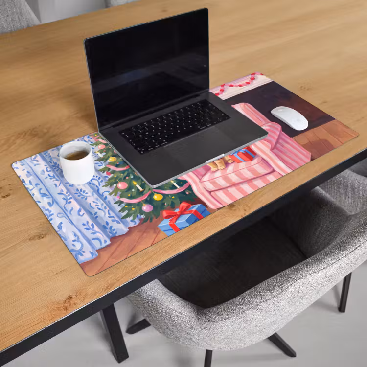Bureau onderlegger - Kat - Kerst - Interieur — 3