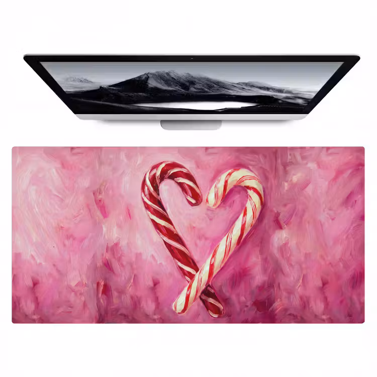 Bureau onderlegger - Snoep - Hart - Roze — 1
